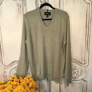Men’s AWEARNESS By Kenneth Cole Slim Fit V Neck Long Sleeve Lightweight Sweater